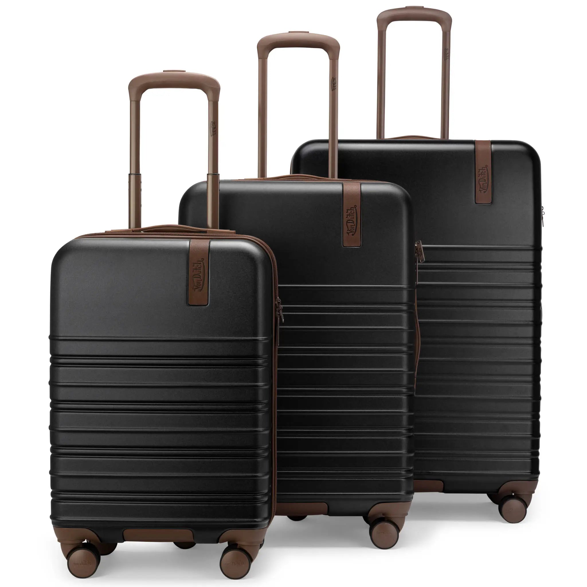 Retro Trek 3-Piece Expandable Hardside Spinner Luggage Set - URBANPICK FASHION