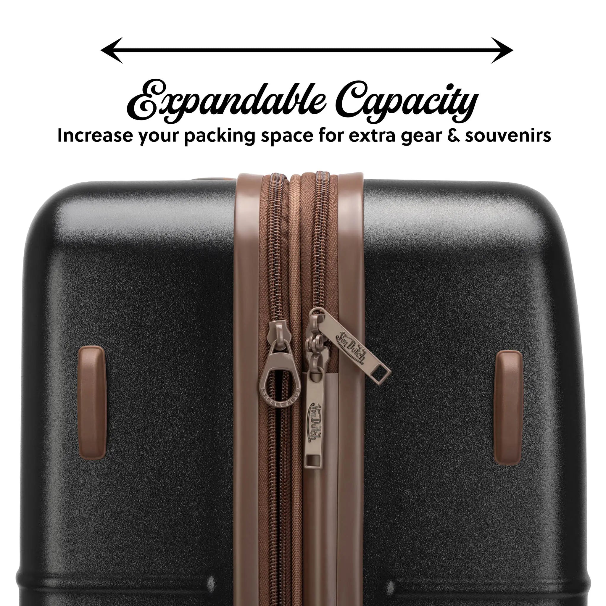 Retro Trek 3-Piece Expandable Hardside Spinner Luggage Set - URBANPICK FASHION