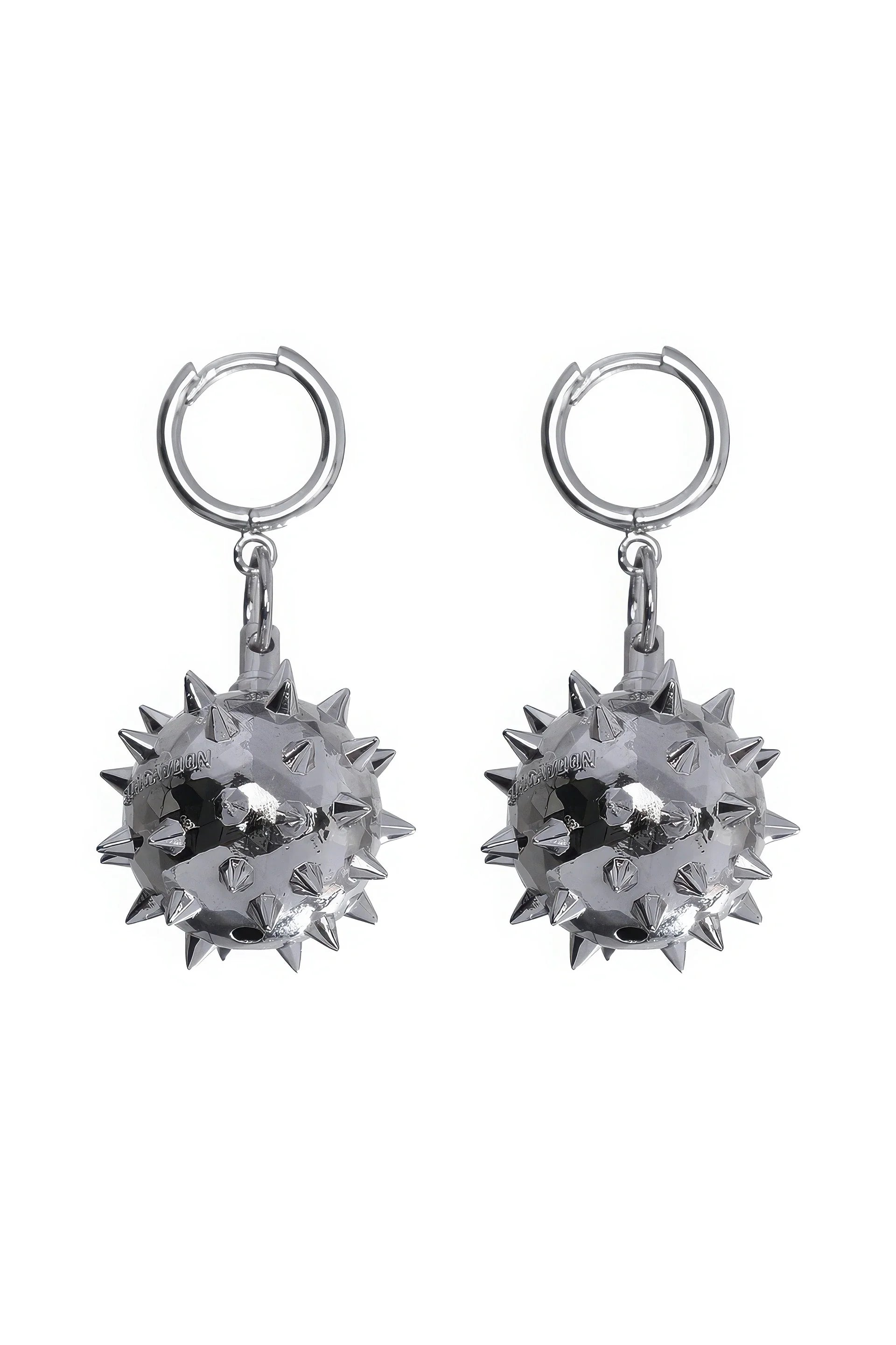 Warrior Chain Ball Earrings – Edgy & Unisex Statement Piece (Pair) - URBANPICK FASHION