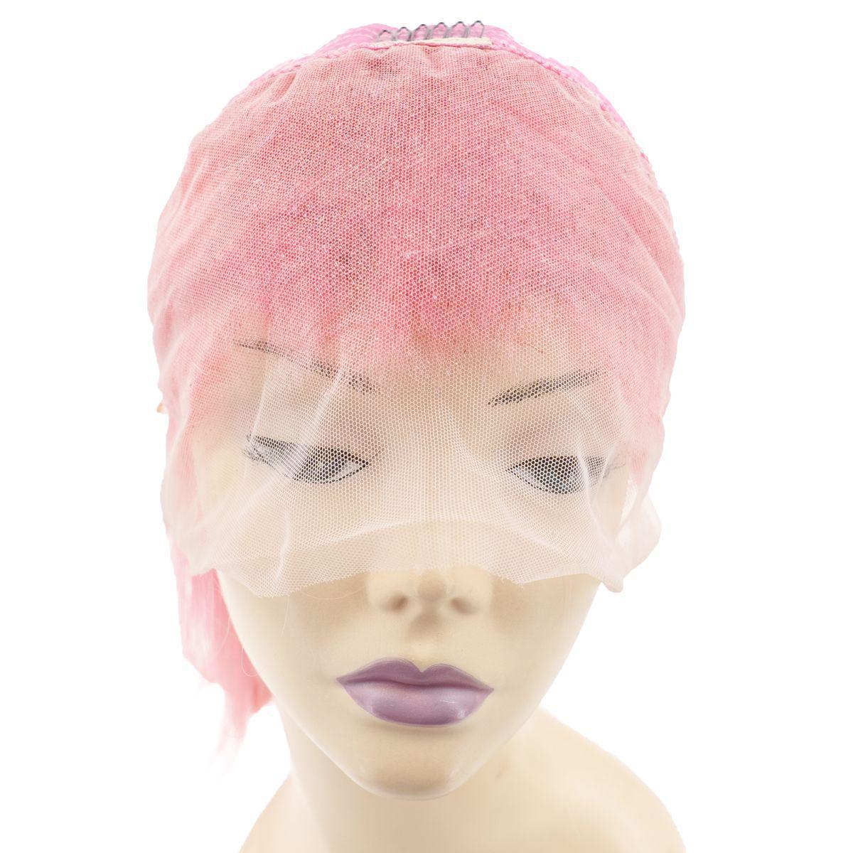 Cotton Candy 13x4 Transparent Lace Front 100% Human Hair Bob Wig - URBANPICK FASHION