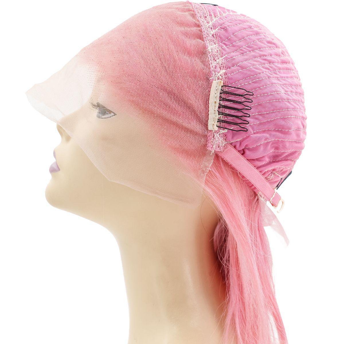 Cotton Candy 13x4 Transparent Lace Front 100% Human Hair Bob Wig - URBANPICK FASHION