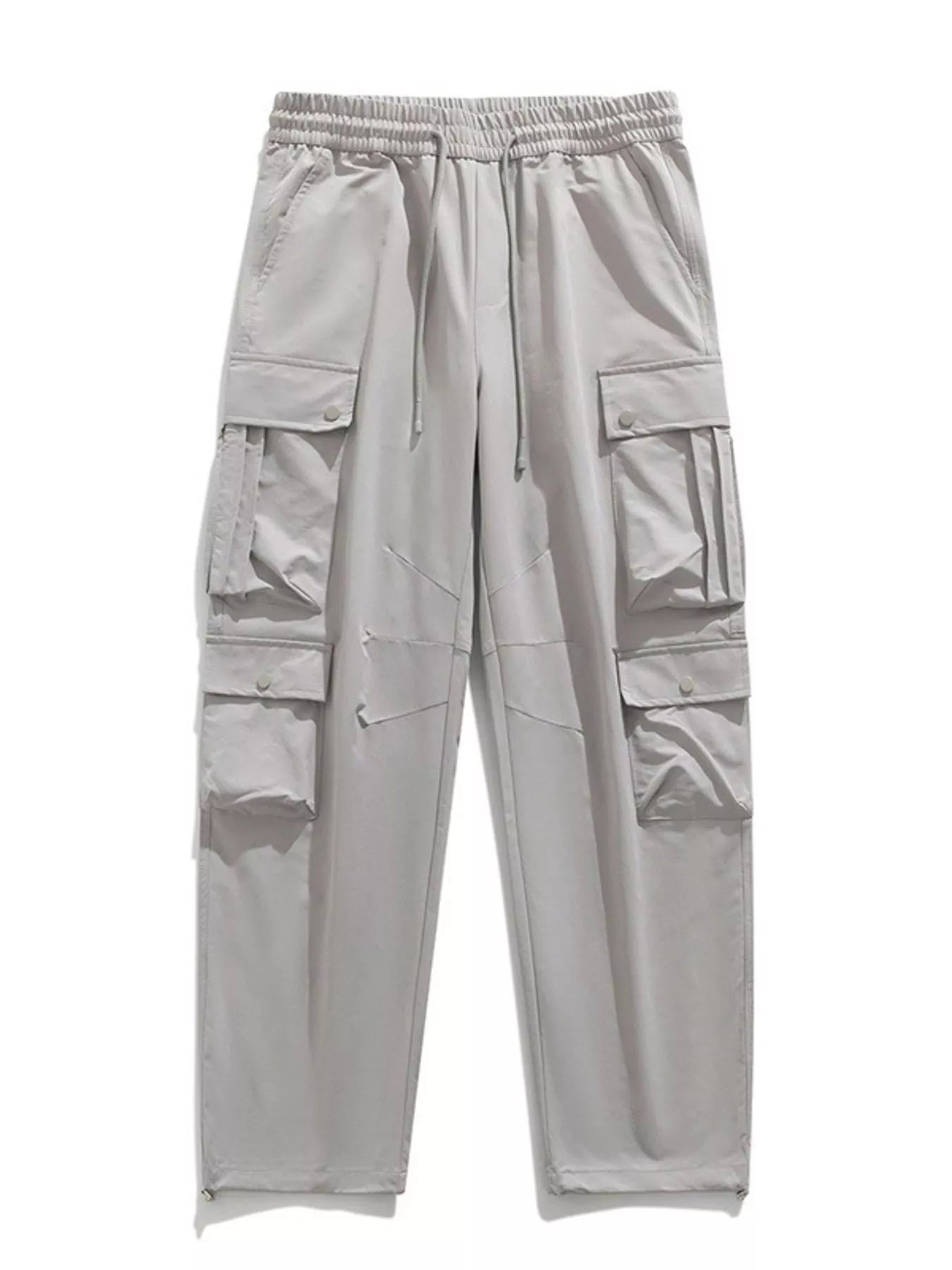 Men's Plus Size Loose Fit Multi-Pocket Cargo Pants - URBANPICK FASHION