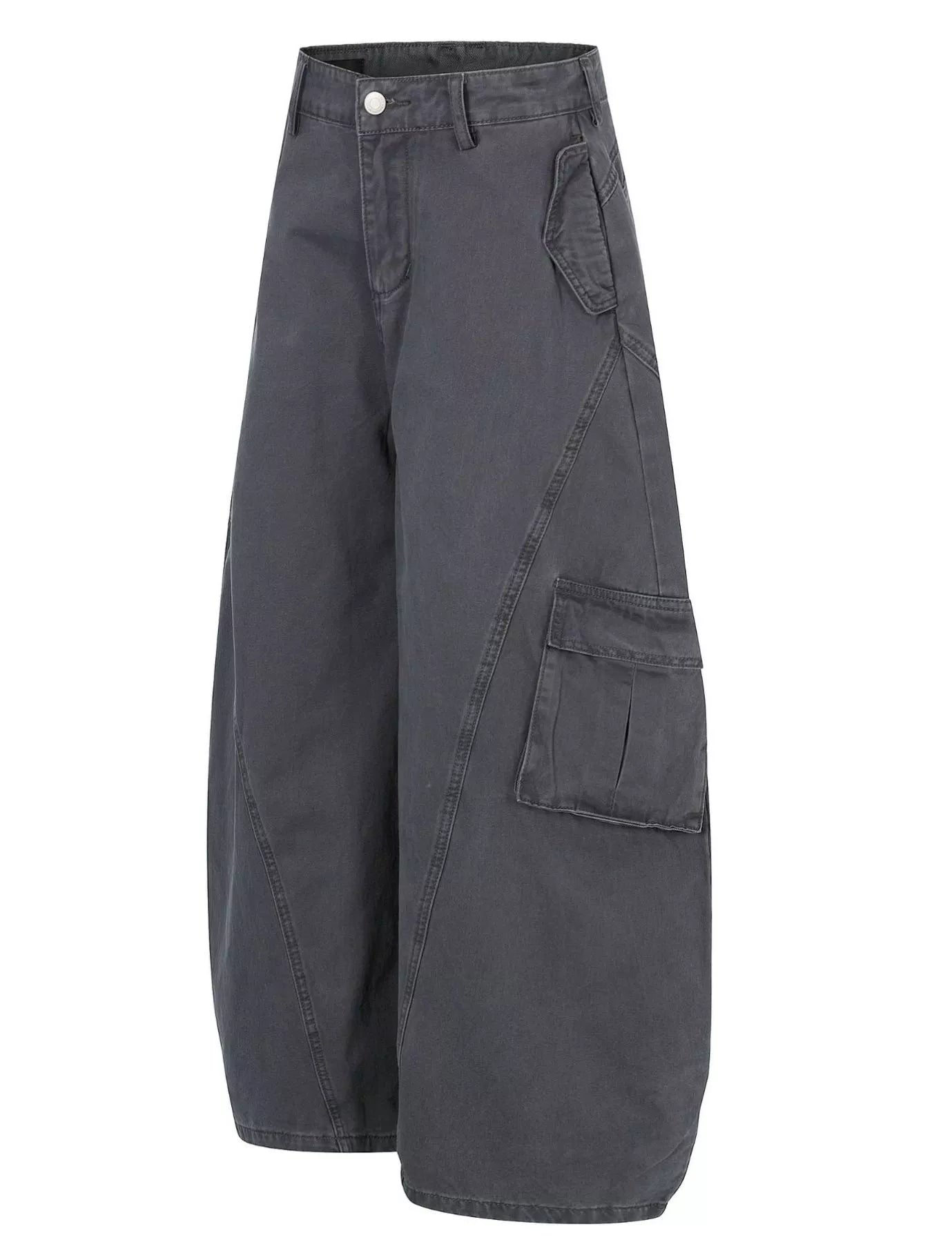 Men's Wide Leg Cargo Pants - URBANPICK FASHION