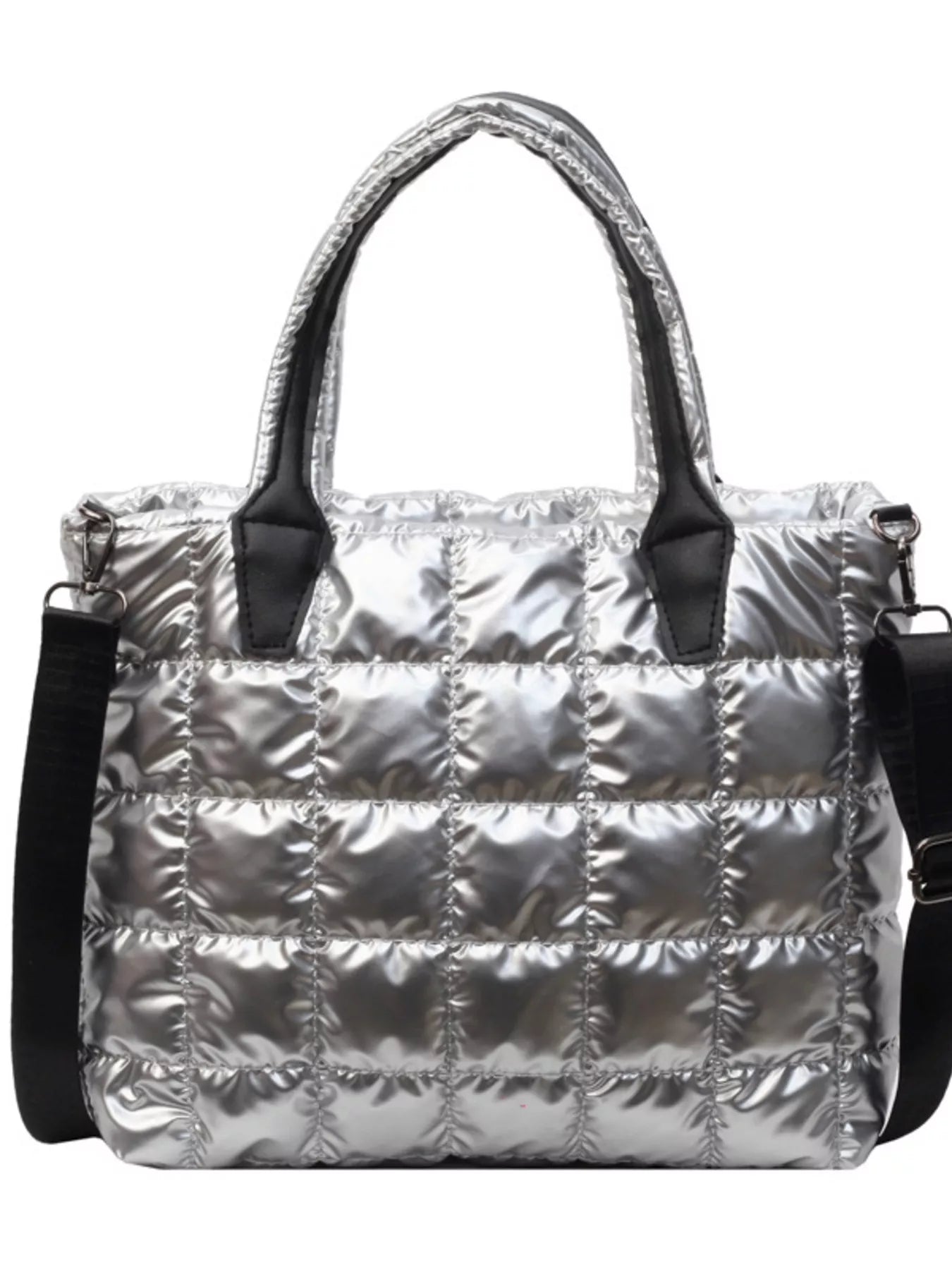Bubble Textured Tote Crossbody Bag - URBANPICK FASHION