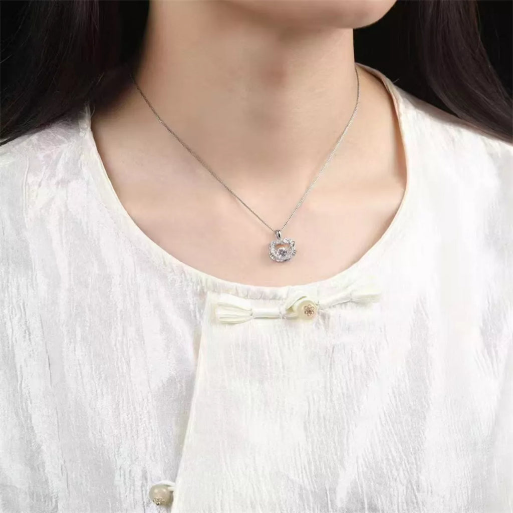 2 Carat Moissanite 925 Sterling Pendant Silver - URBANPICK FASHION