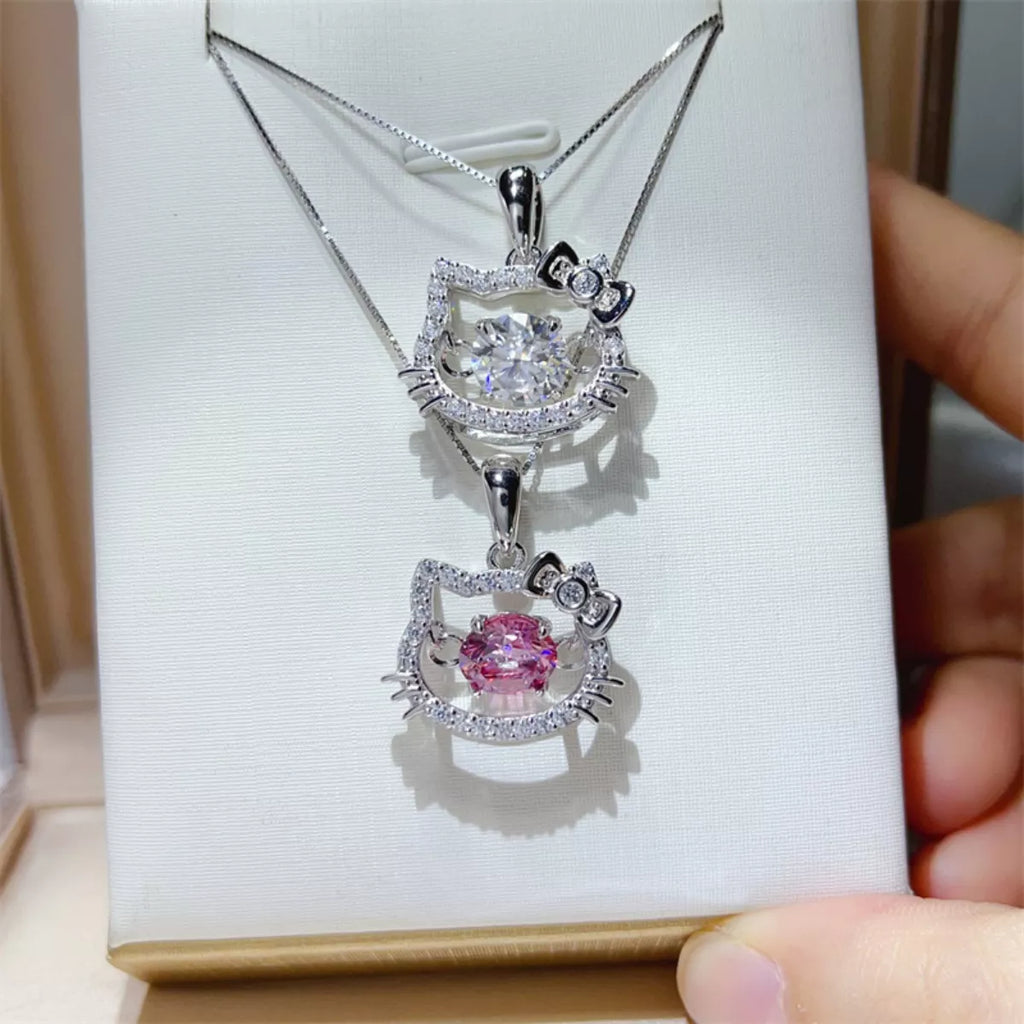 2 Carat Moissanite 925 Sterling Pendant Silver - URBANPICK FASHION