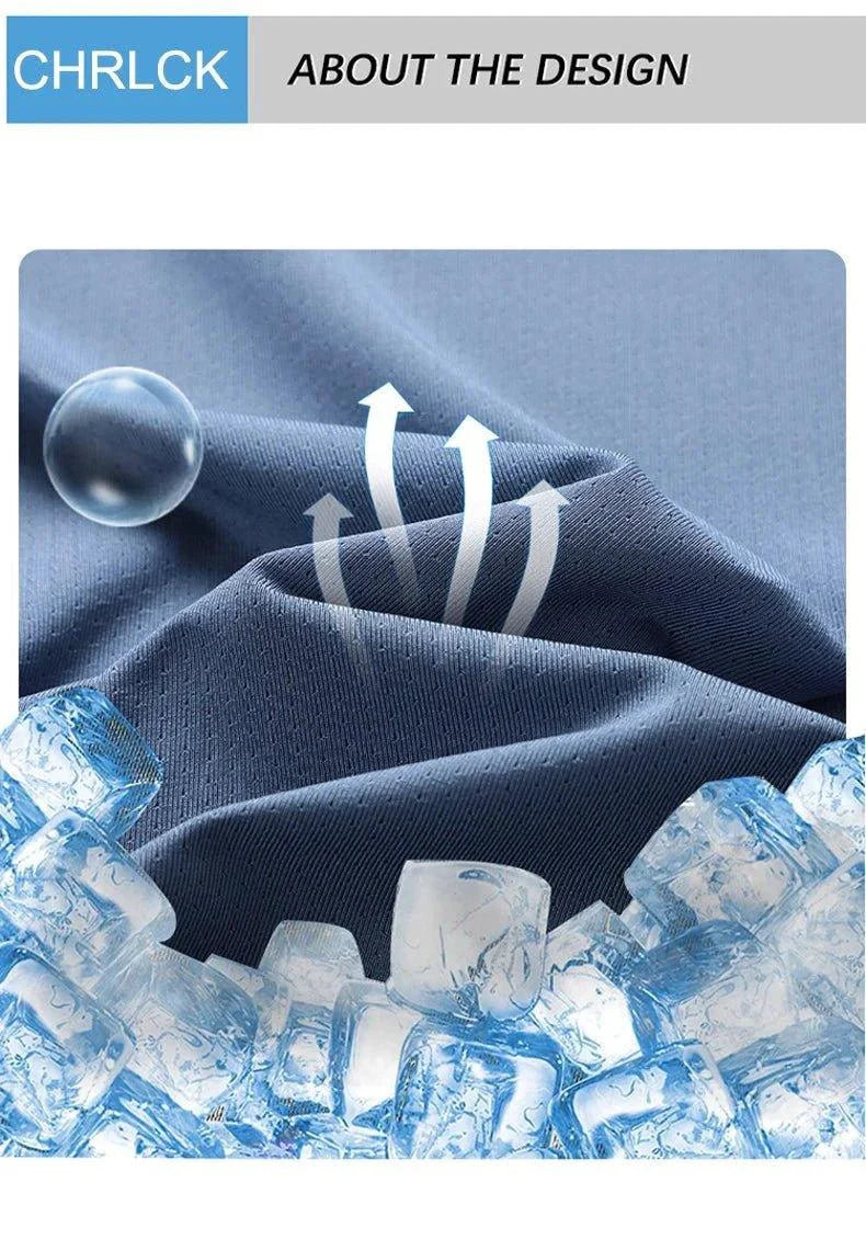 CHRLCK Men's Quick Dry Running T Shirt Size M Breathable Outdoor Sports Tee Hiking Fishing Summer Essentials - URBANPICK FASHION