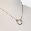 Classique - Equestrian Horseshoe Necklace in Silver - URBANPICK FASHION