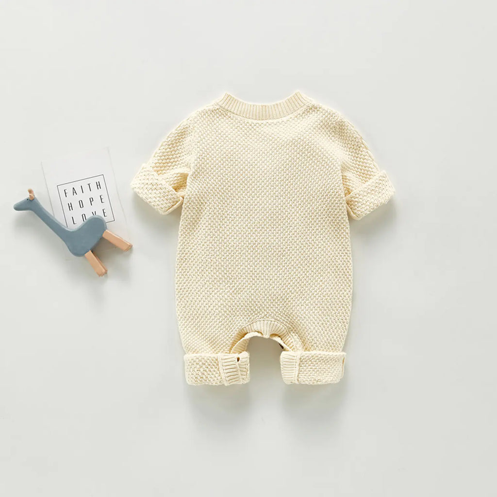 Cotton Knitted Long Sleeve Baby Romper for Boys and Girls - URBANPICK FASHION