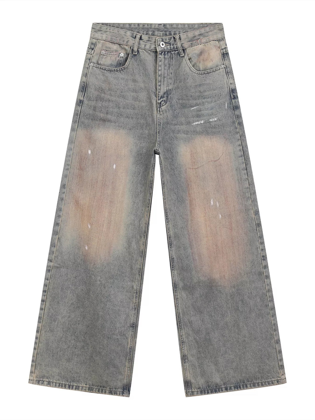 Men's Baggy Vintage Wash Jeans - URBANPICK FASHION