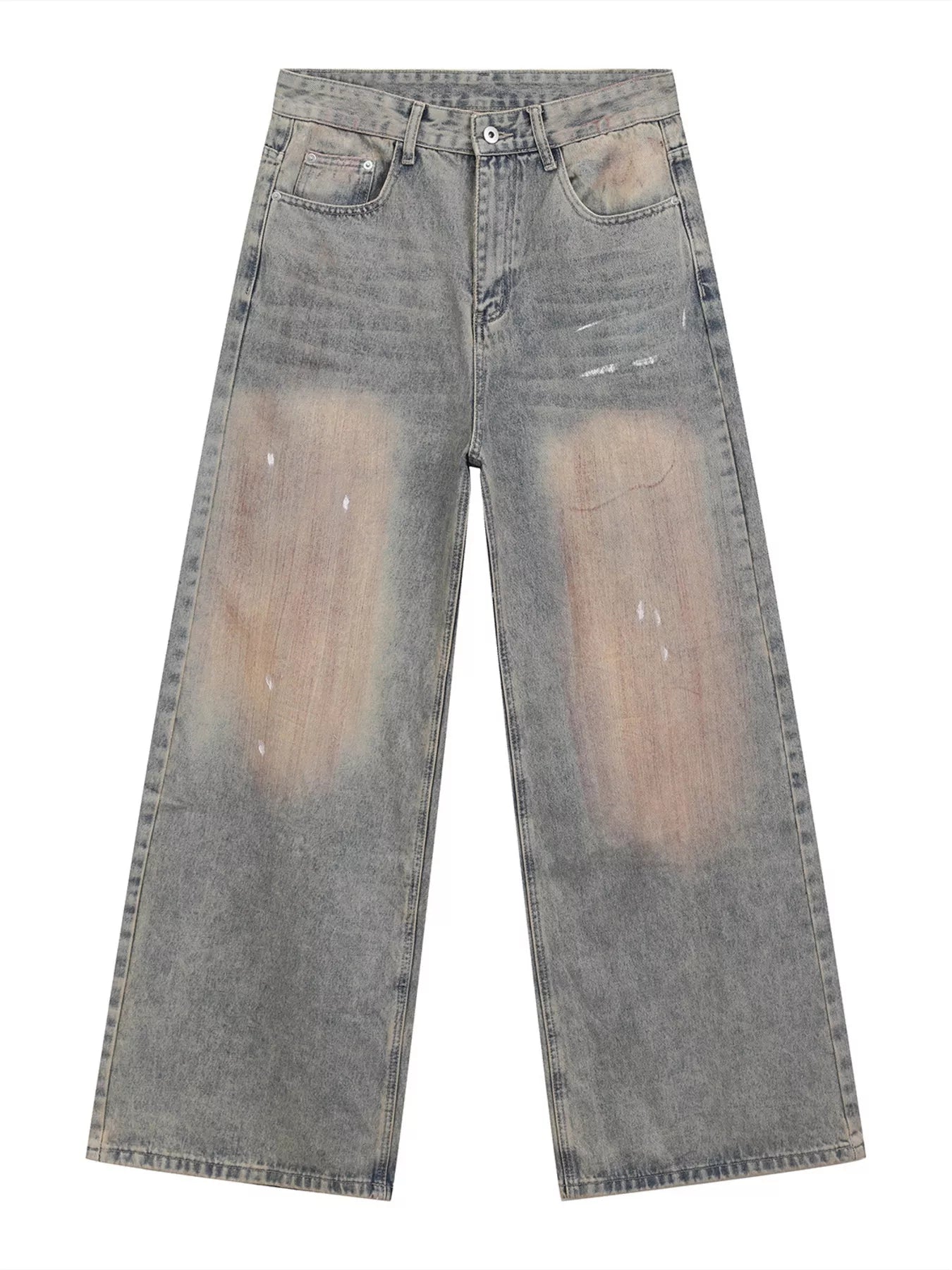 Men's Baggy Vintage Wash Jeans - URBANPICK FASHION