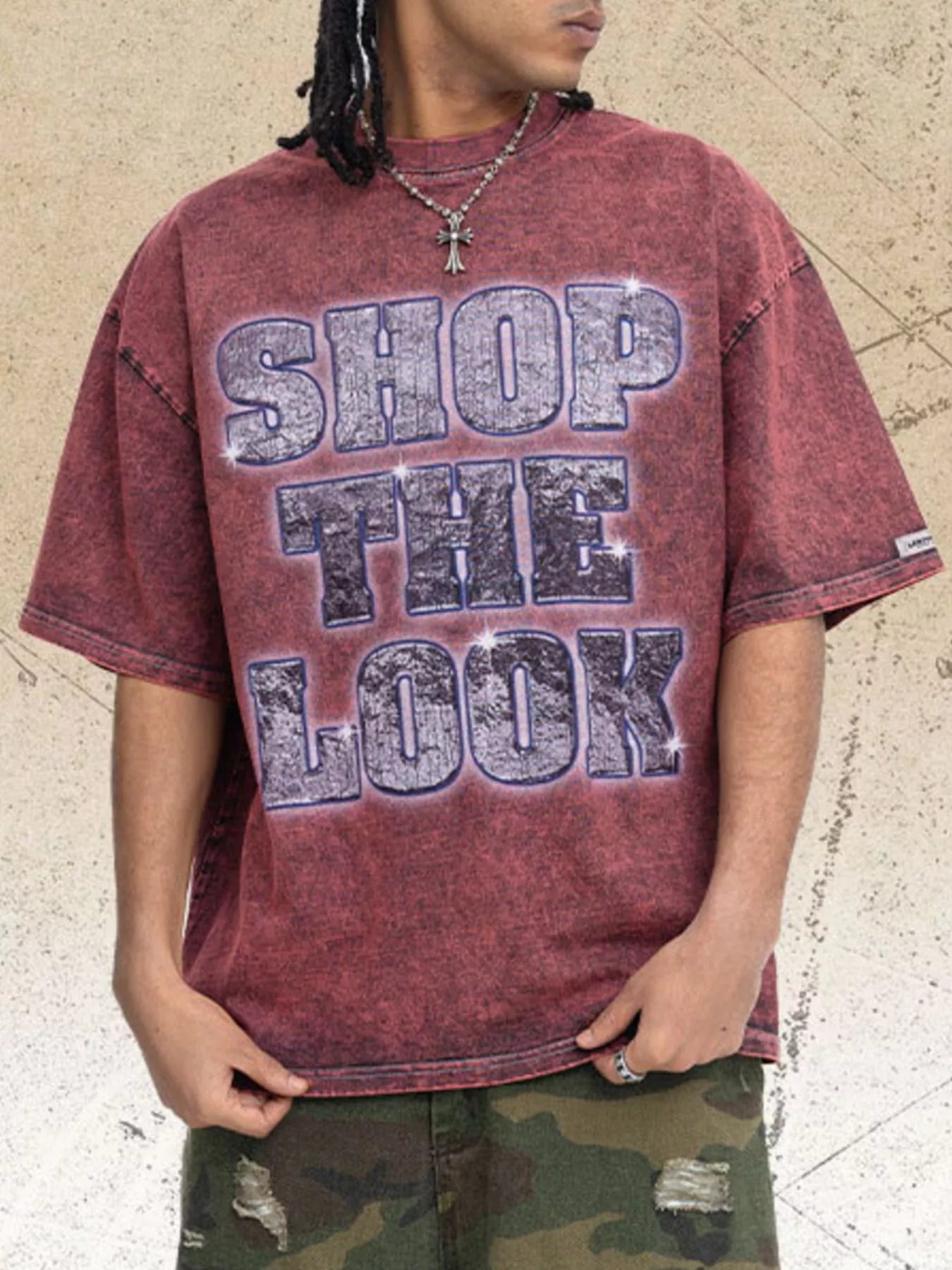 Men's Letter Graphic Short Sleeve T-Shirt - URBANPICK FASHION