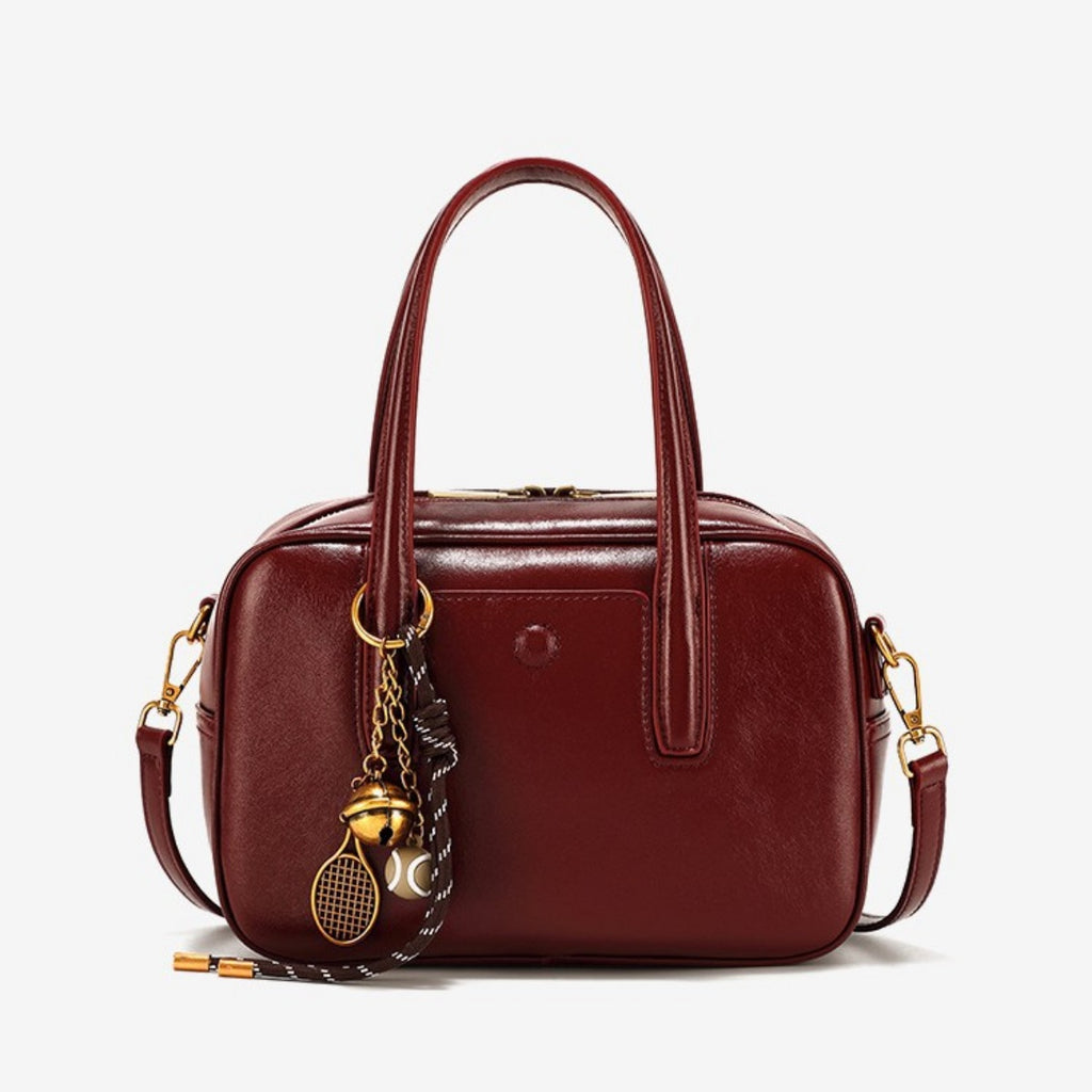 Leather Top Handle Handbag - URBANPICK FASHION
