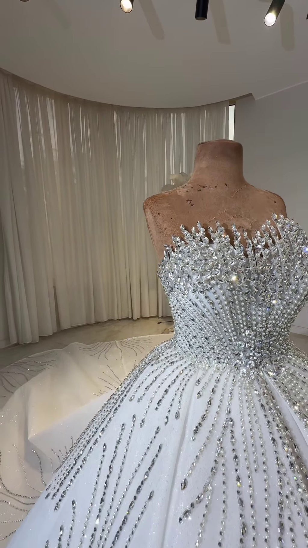 Celeste Crystal Ball Gown Bridal Dress GD106 - URBANPICK FASHION