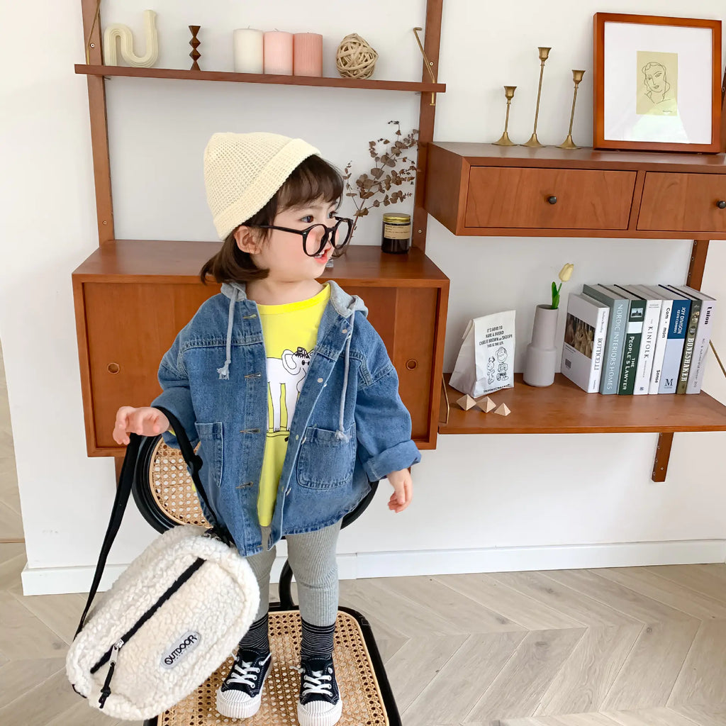 Children's Long Sleeve Denim Jacket for Boys and Girls - URBANPICK FASHION