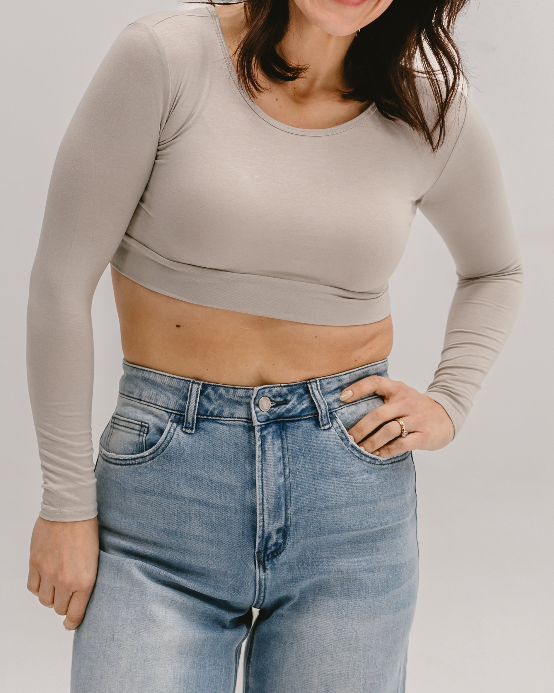 Classic Long Sleeve Halftee - URBANPICK FASHION