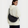 Casually Knotted Nylon Crescent Sling Bag - URBANPICK FASHION