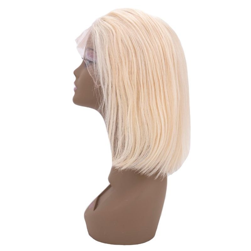 Blonde Straight 13x4 Transparent Lace 100% Human Hair Bob Wig - URBANPICK FASHION