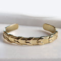 Lexington - Equestrian Laced Rein Wrist Cuff in Gold or Silver - URBANPICK FASHION
