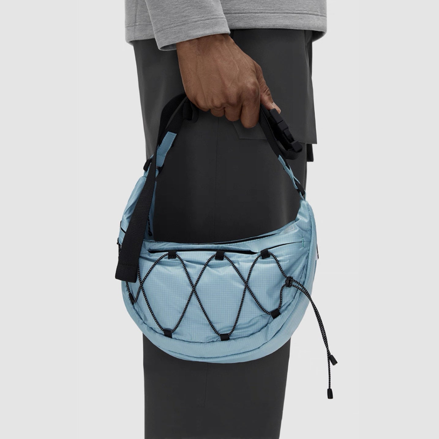 Airy Nylon Crescent Sling Bag - URBANPICK FASHION