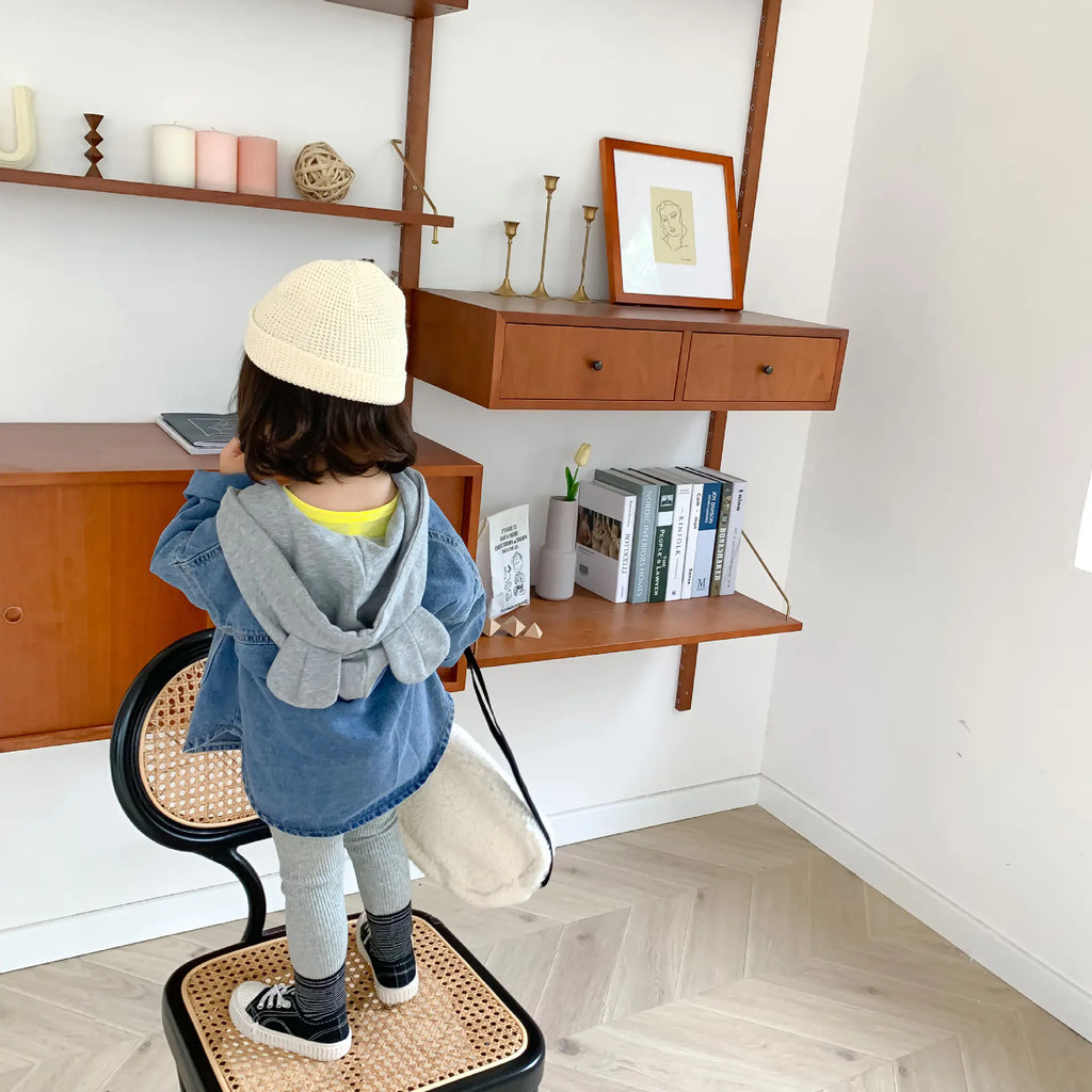 Children's Long Sleeve Denim Jacket for Boys and Girls - URBANPICK FASHION