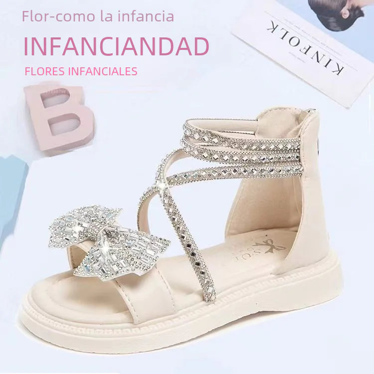 New Summer Girls' Sandals with Rhinestones - URBANPICK FASHION