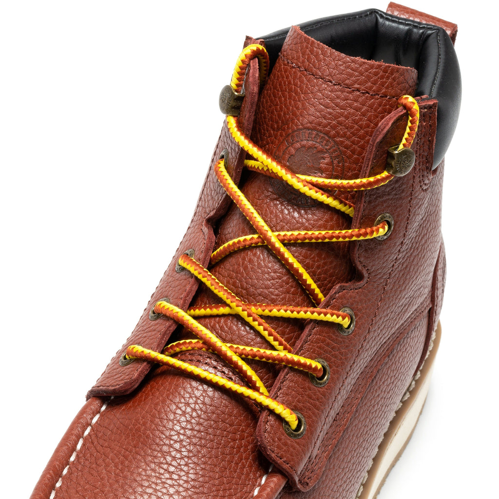 ROCKROOSTER Walker Men's 6 Inch Brown Soft Toe Wedge Work Boots SAP360 - URBANPICK FASHION
