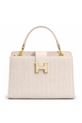 The Icon Woven Top Handle Bag – Statement Mini Handbag for Going Out & Trendy Outfits - URBANPICK FASHION